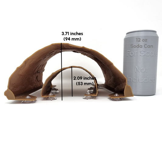 Axolotl Log Tube Hide for Aquarium Fish and Terrarium Reptiles